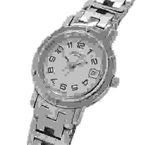 Hermès Clipper Ladies Clipper Date Quartz Stainless Steel SS 